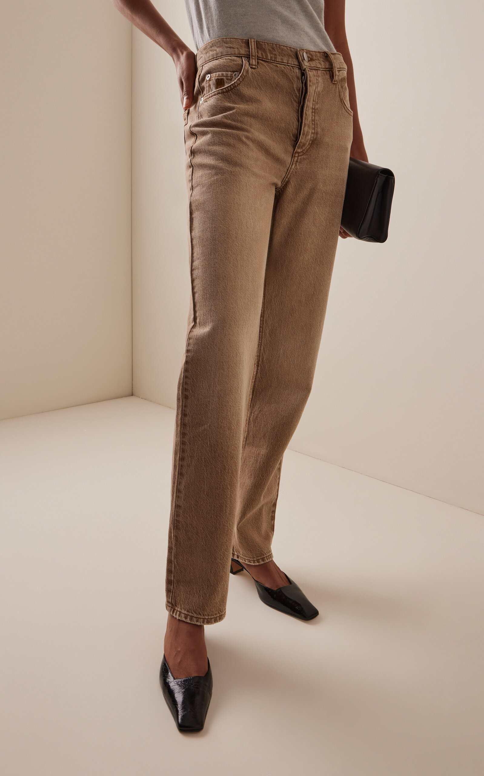 Chicago Cotton Denim Pants brown - 3