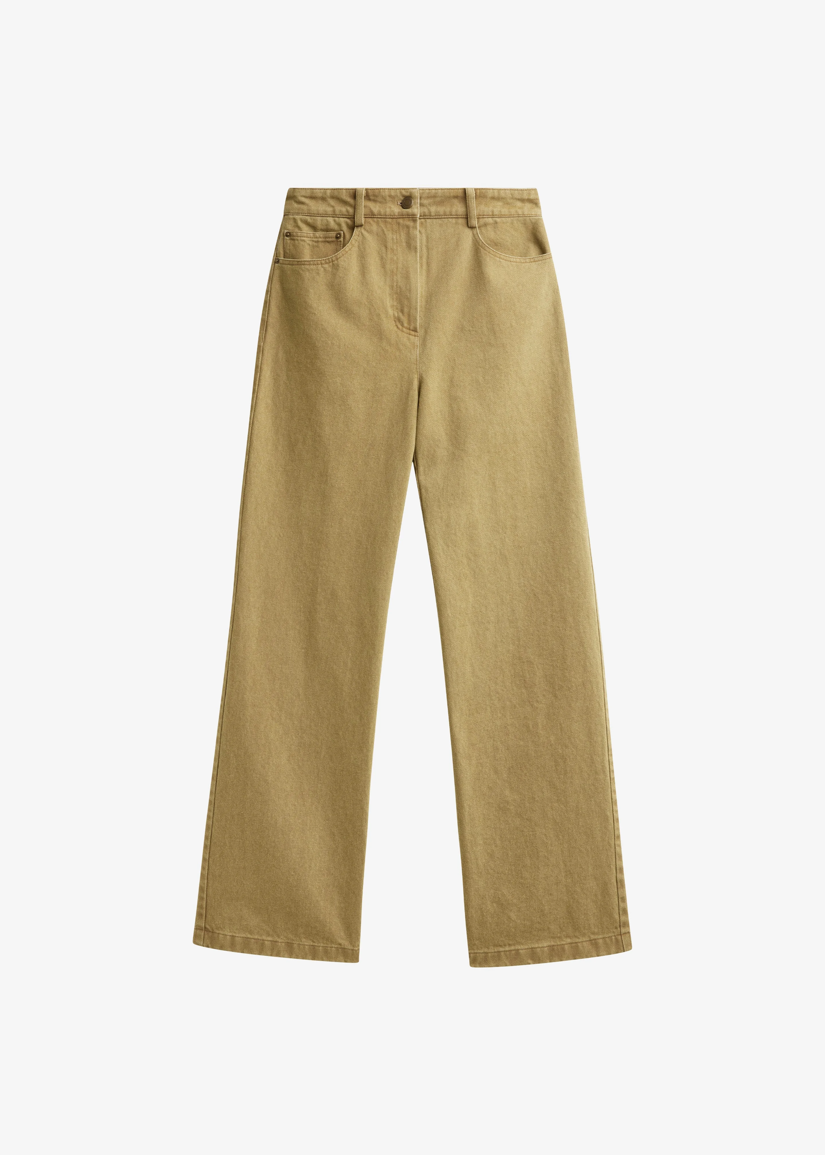 Beckett Straight Jeans - Olive Brown - 1
