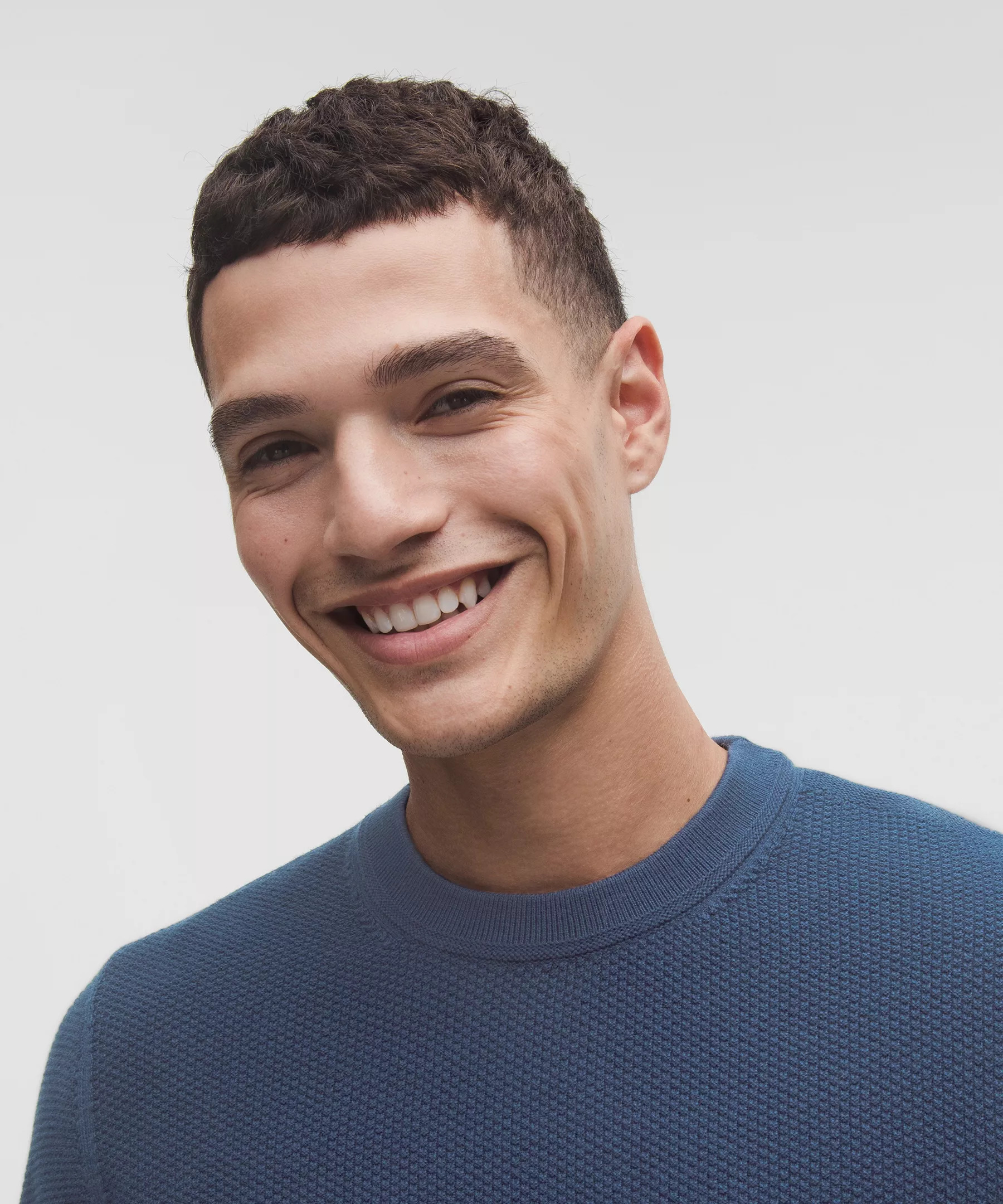 Textured Knit Crewneck Sweater - 4