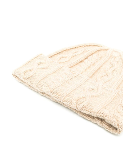 Brunello Cucinelli cable knit beanie hat outlook