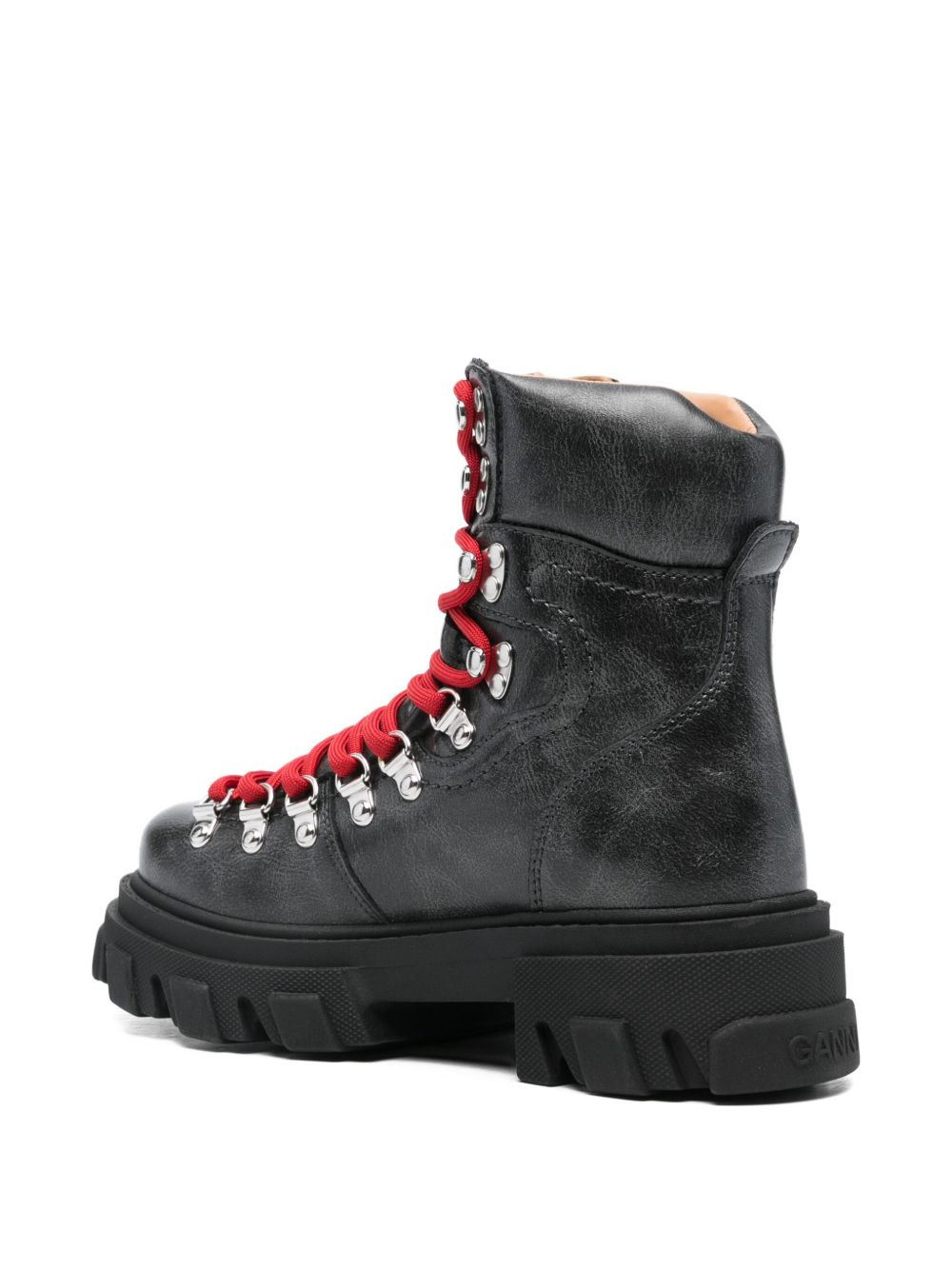 lace-up lug-sole boots - 3