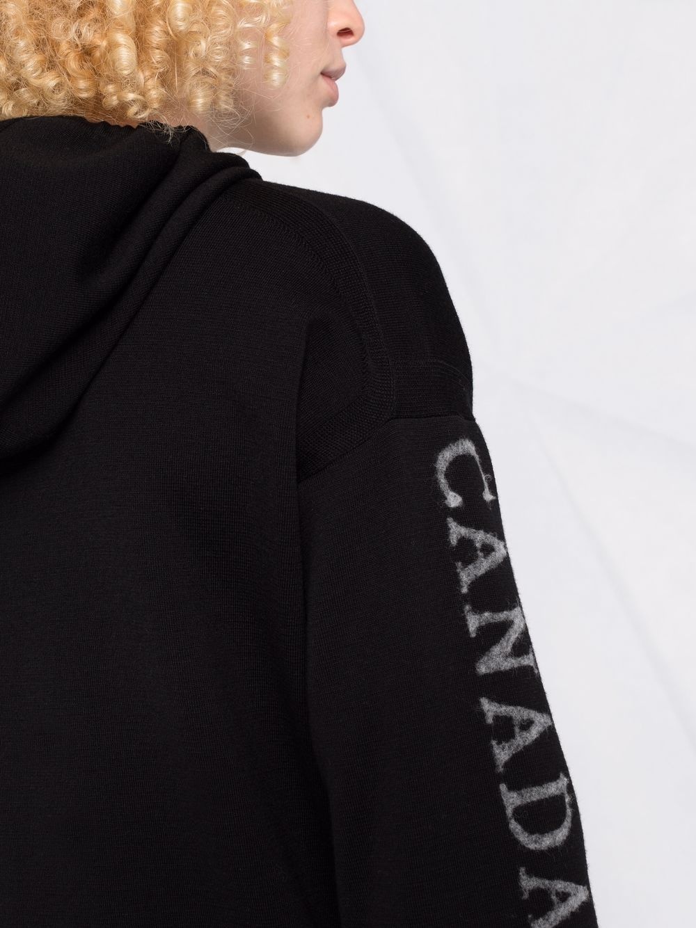 logo-knit hoodie - 3