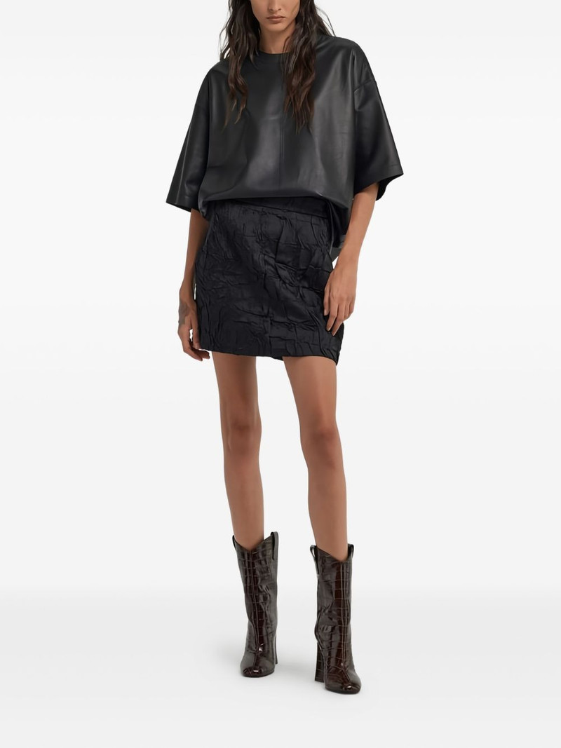 Roberto Cavalli textured mini skirt outlook