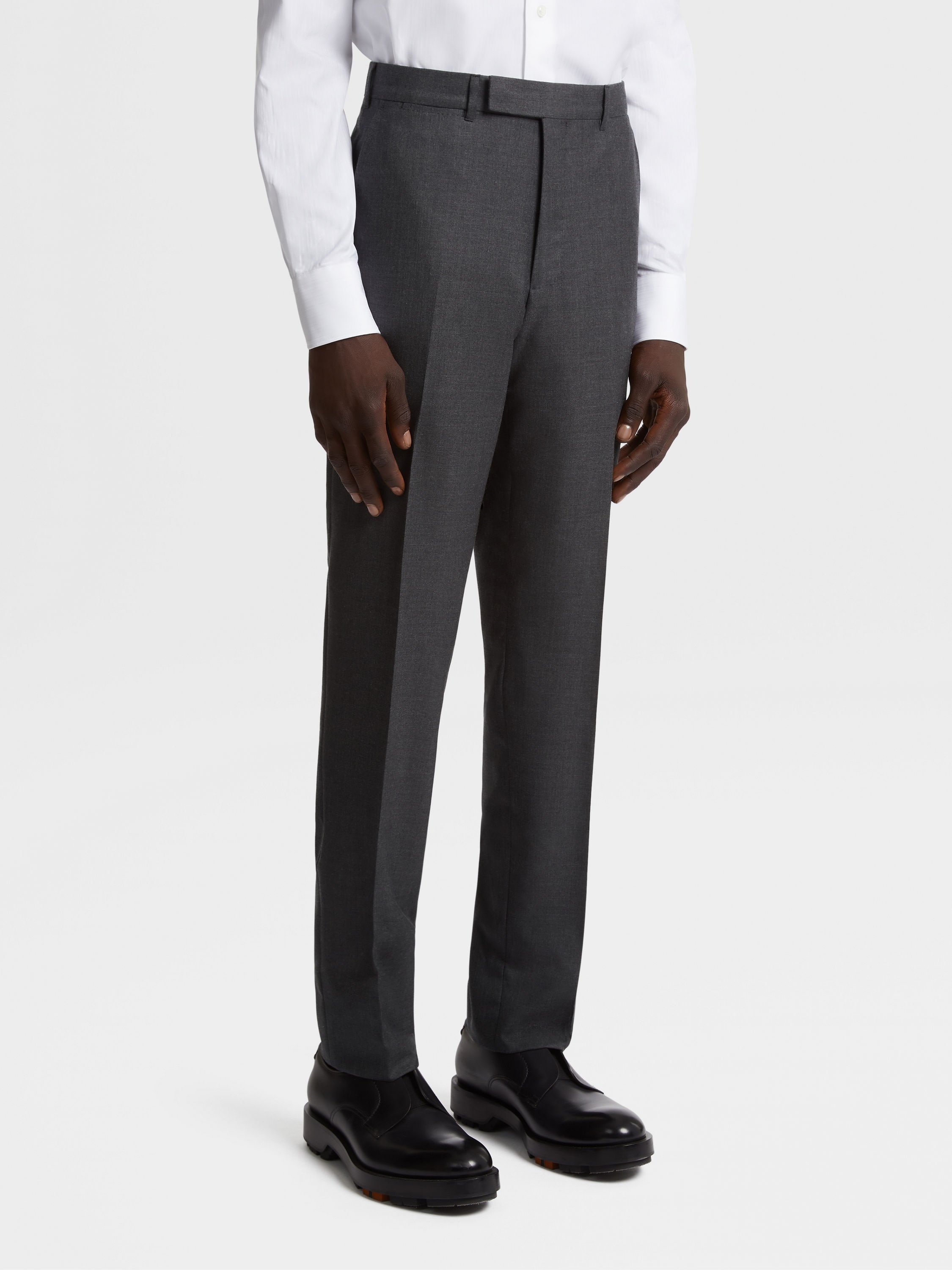 DARK GREY OASI CASHMERE SUIT - 5