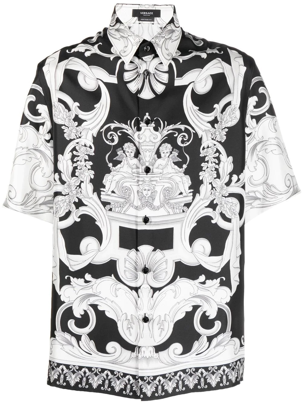 silk Baroque-print shirt - 1