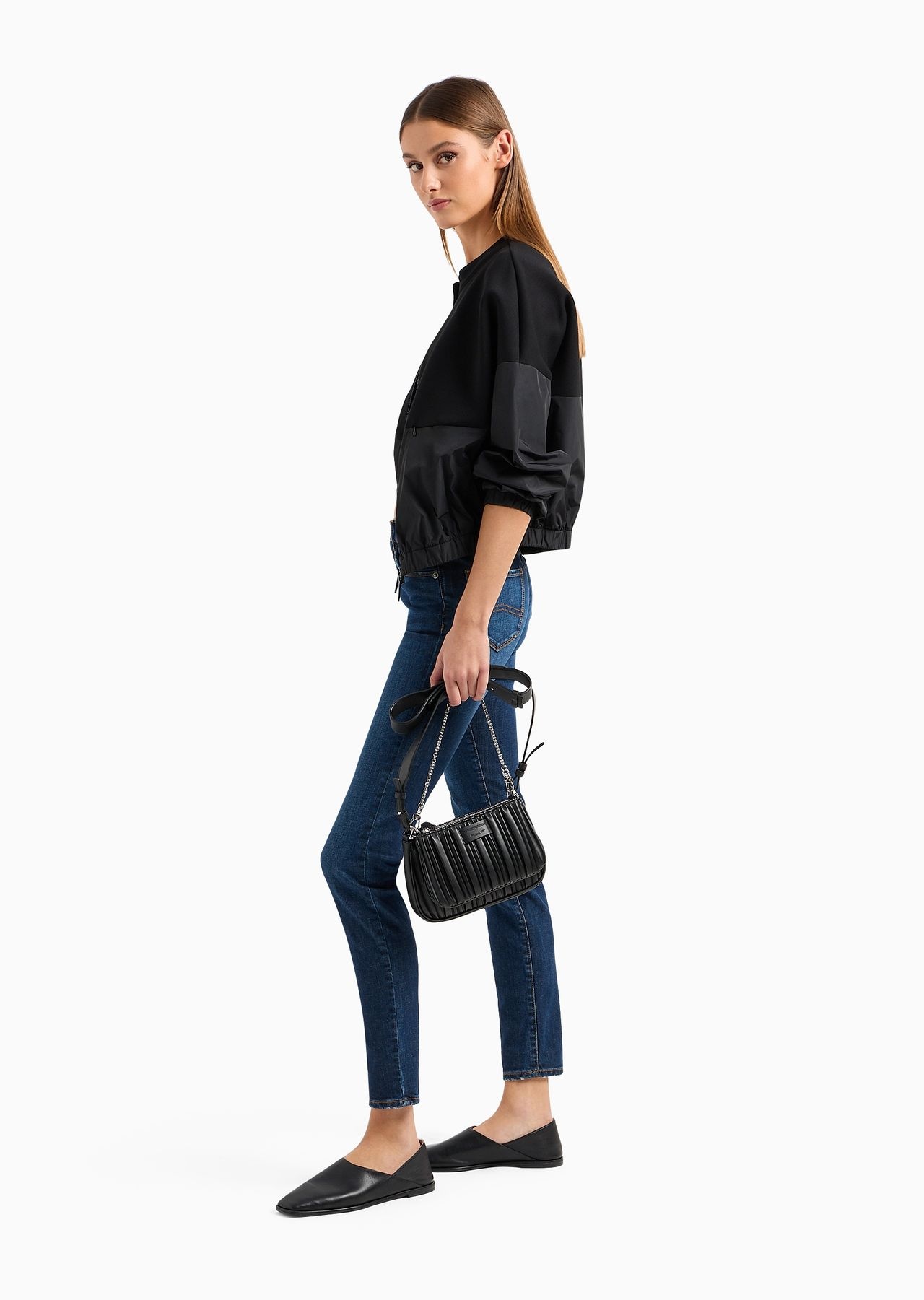 J20 High-waisted super-skinny leg jeans in a worn-look stretch denim - 4