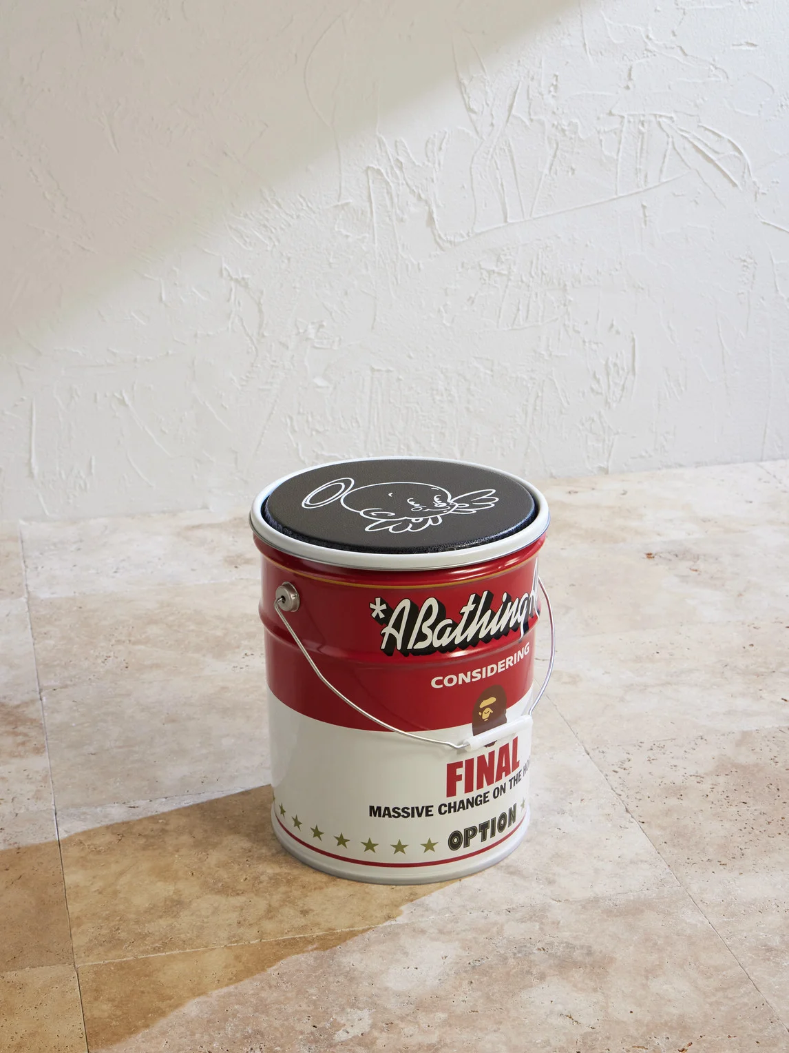 A BATHING APE® Printed Metal Stool - 1