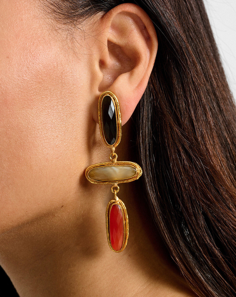 VERONICA BEARD GRACE SEMI-PRECIOUS STONE DROP EARRING outlook