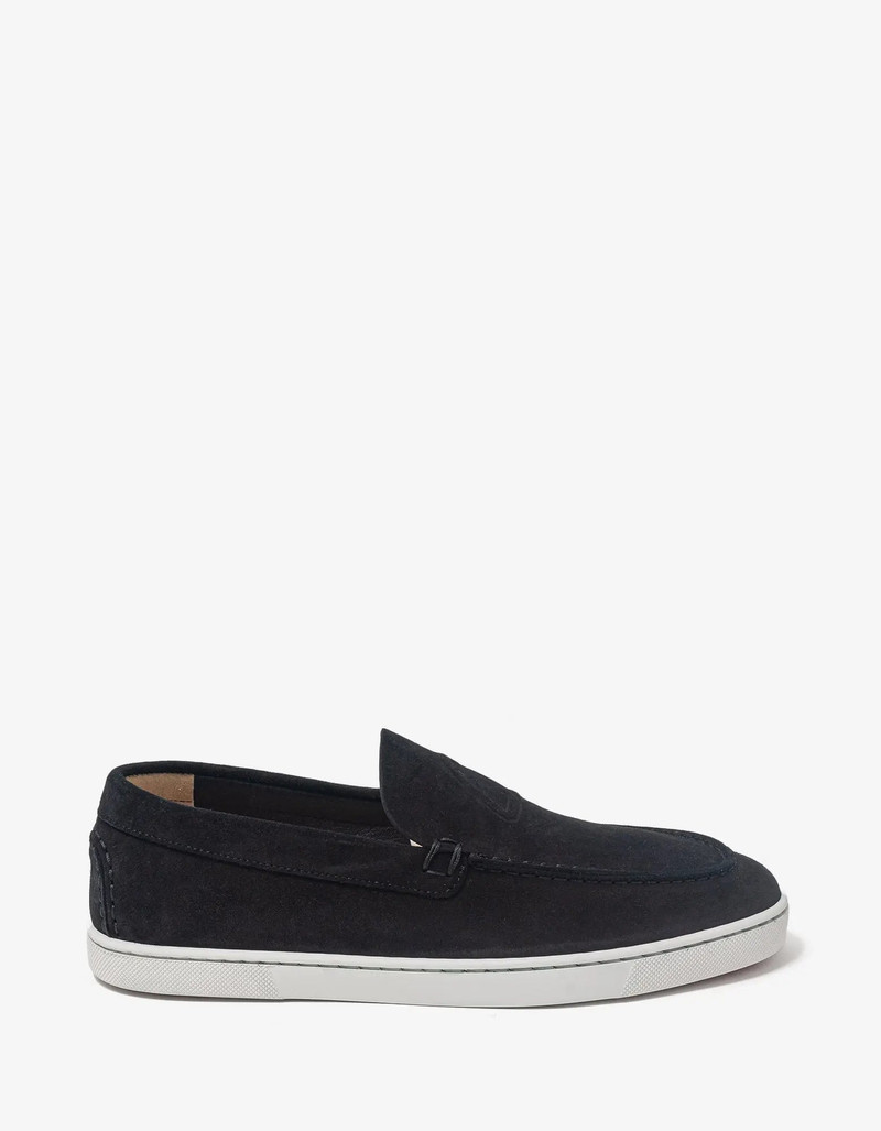 Christian Louboutin Christian Louboutin Varsiboat Black Suede Boat Shoes outlook