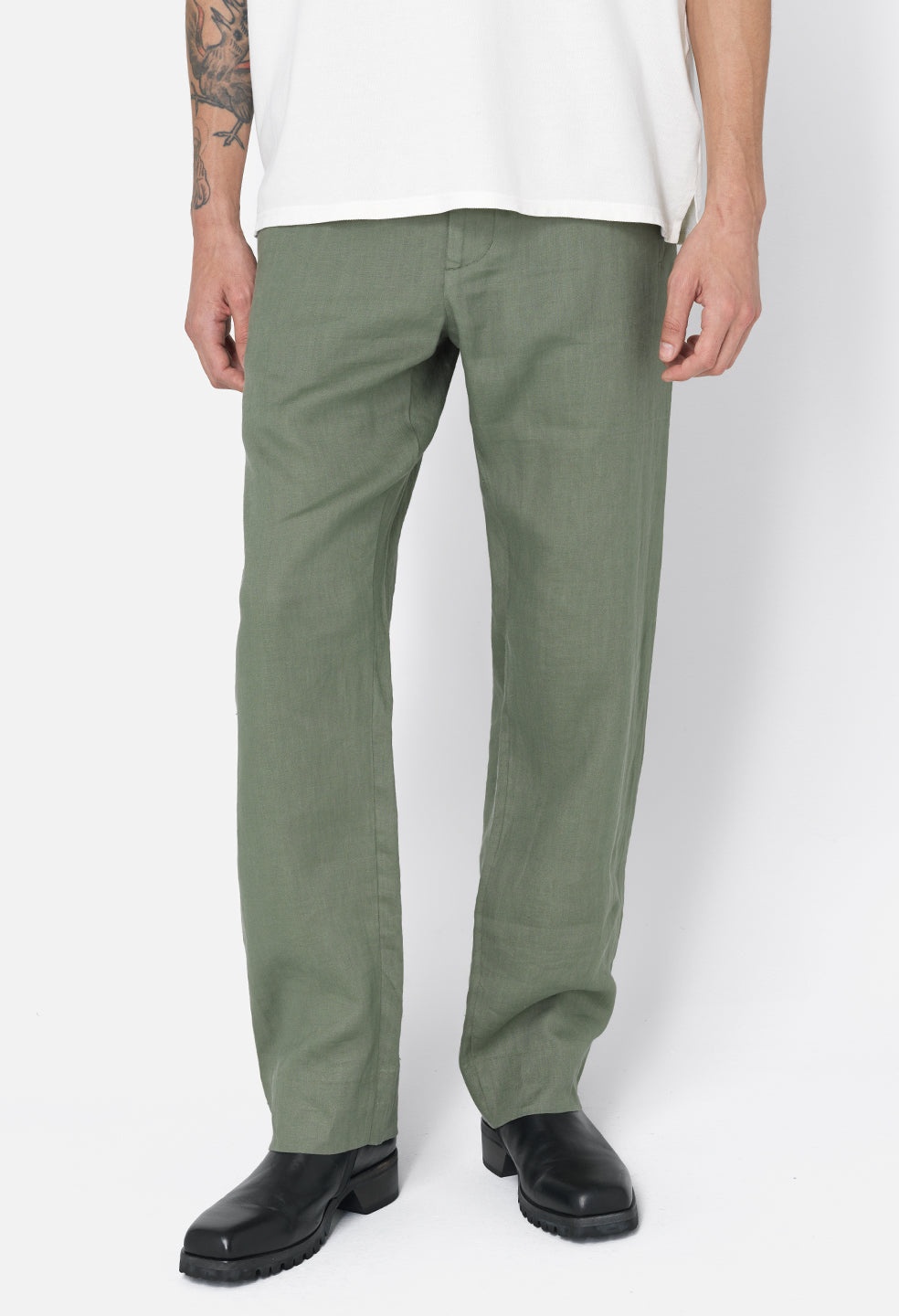 LINEN EASY TROUSER - 5