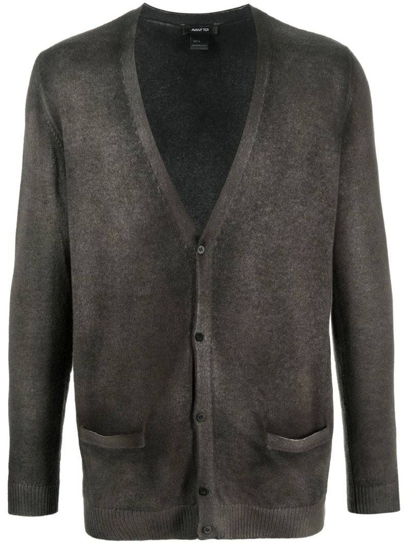 cashmere washed cardigan - 1