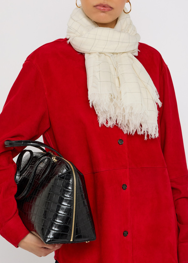 TOTEME Toteme Checked Wool Scarf outlook