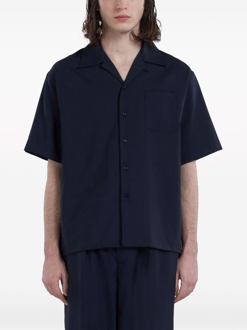 logo-patch short-sleeved shirt - 2