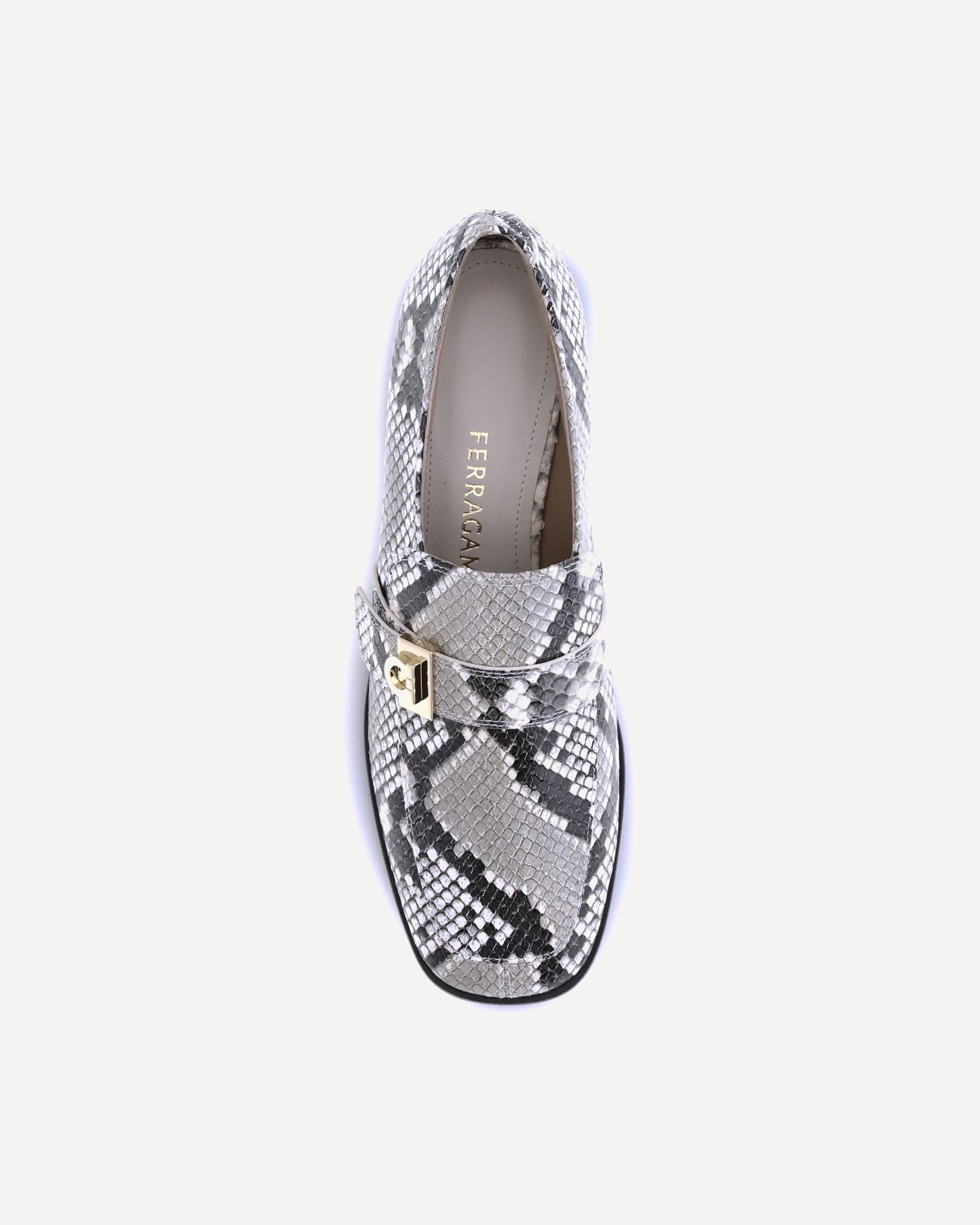 Python print leather Loafers - 4