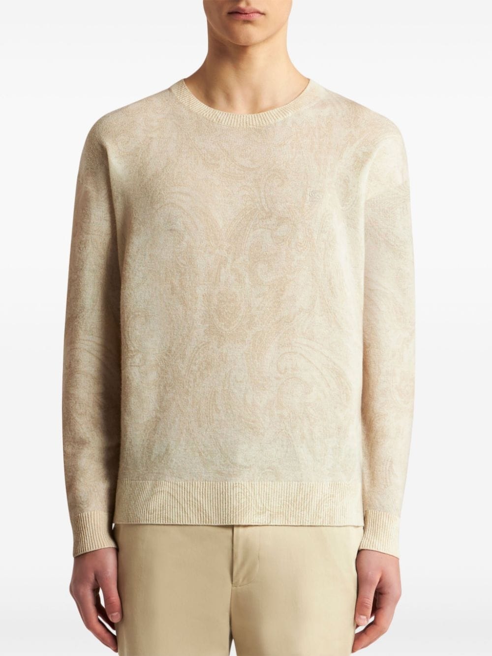 paisley intarsia-knit jumper - 3