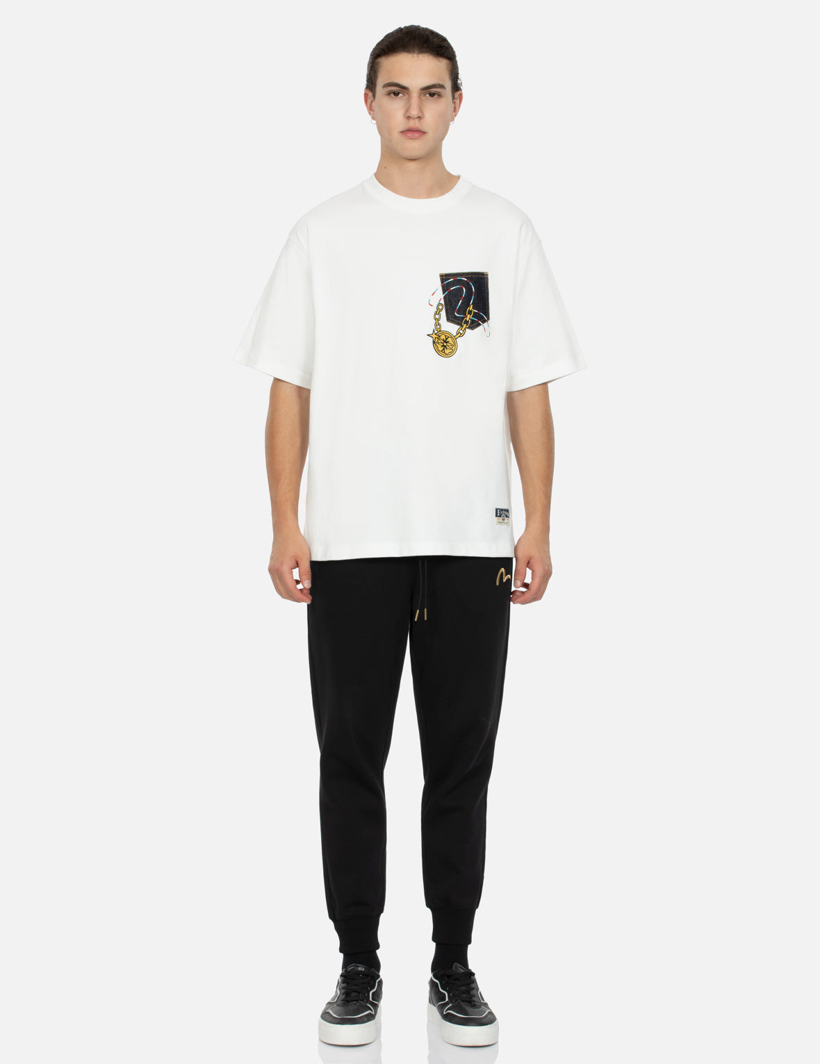 LUCKY SLOT MACHINE DAICOCK PRINT RELAX FIT T-SHIRT - 6