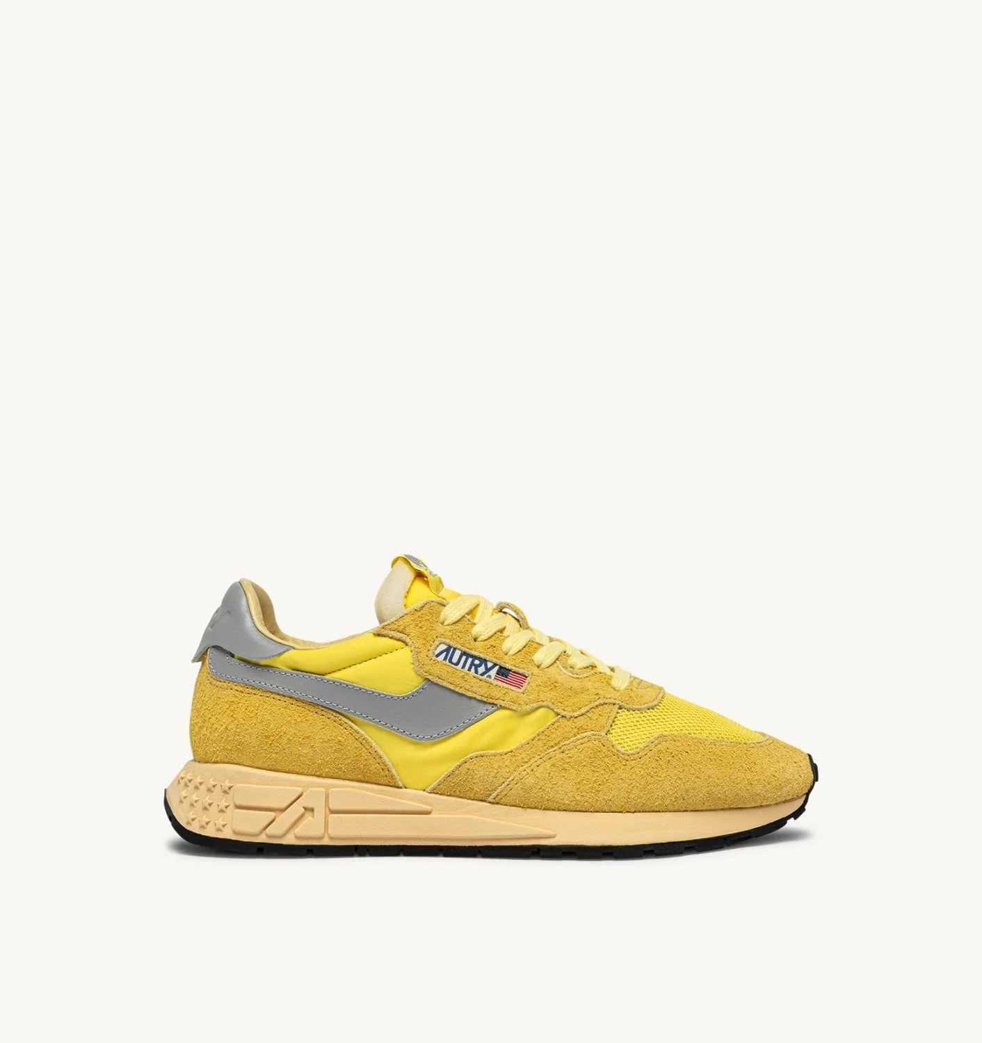 REELWIND LOW SNEAKERS IN POPCORN AND VAPOR NYLON AND SUEDE - 1