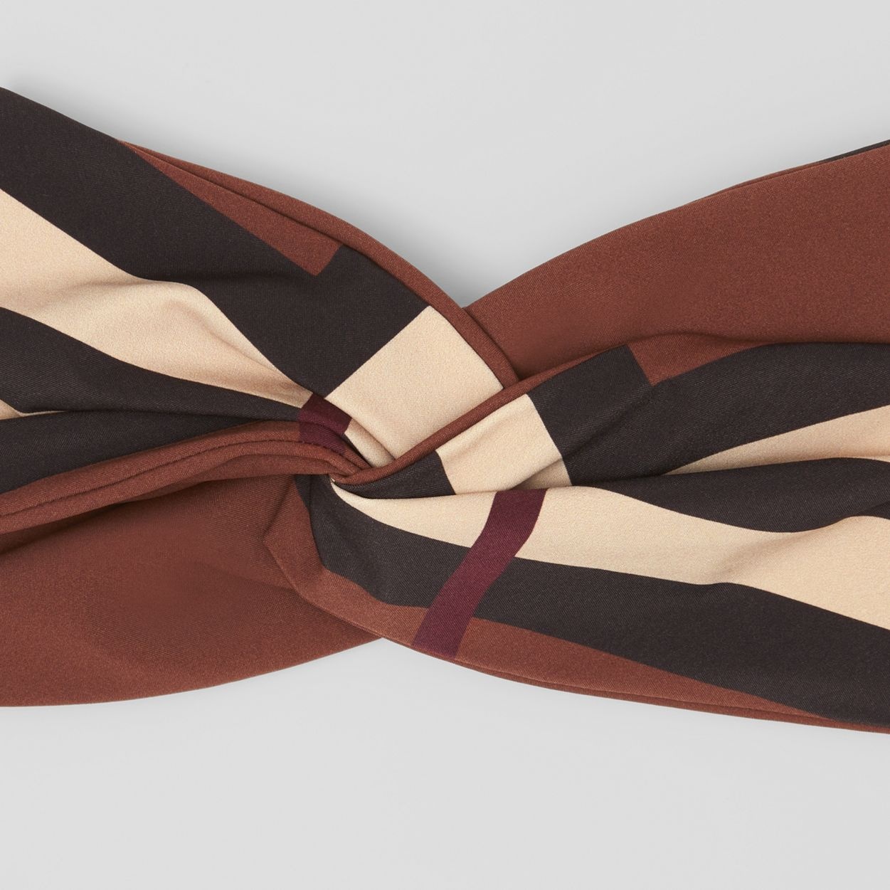 Chevron Check Stretch Jersey Headband - 2