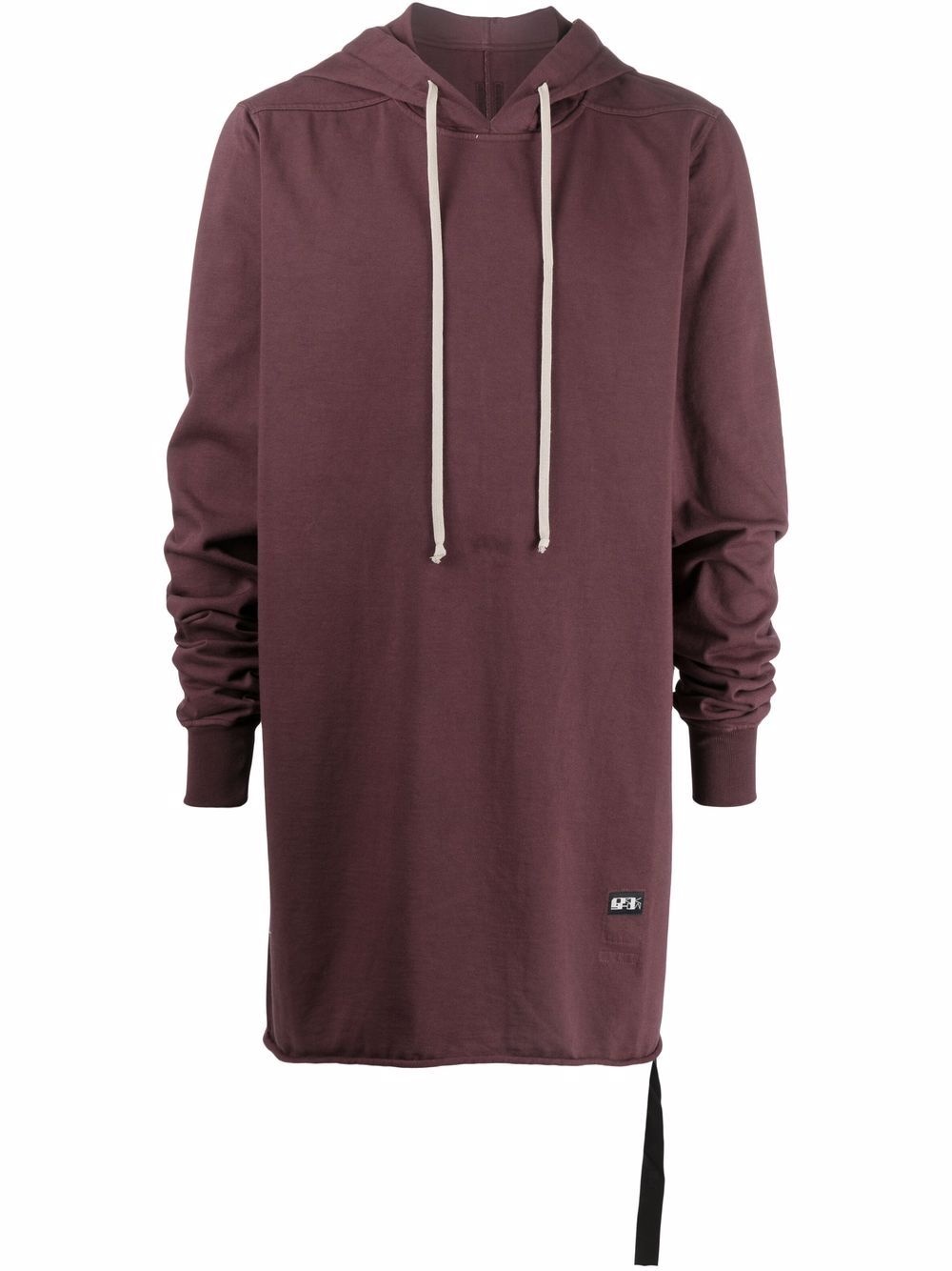 long drawstring hoodie - 1