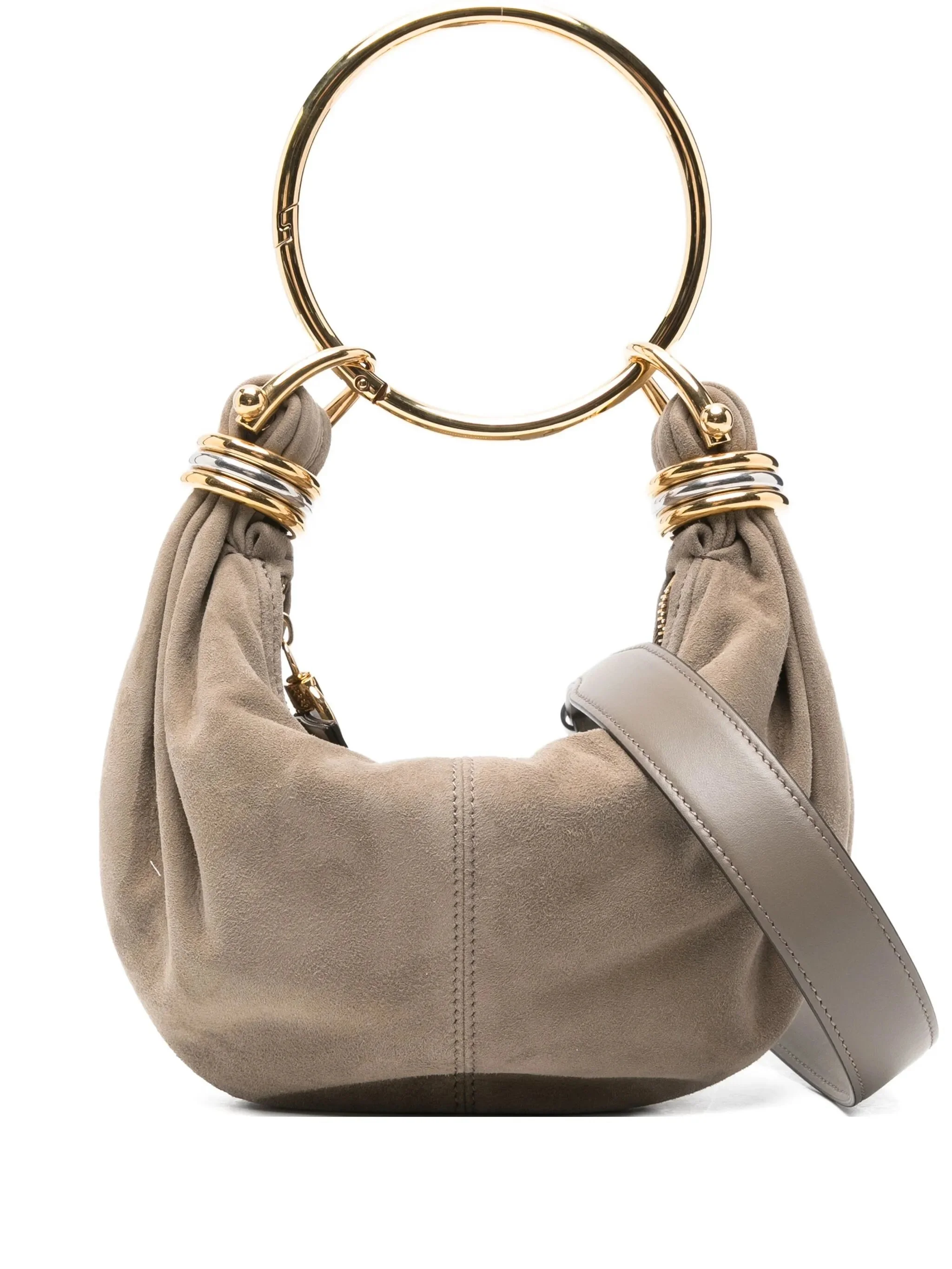 Bracelet suede tote bag - 1