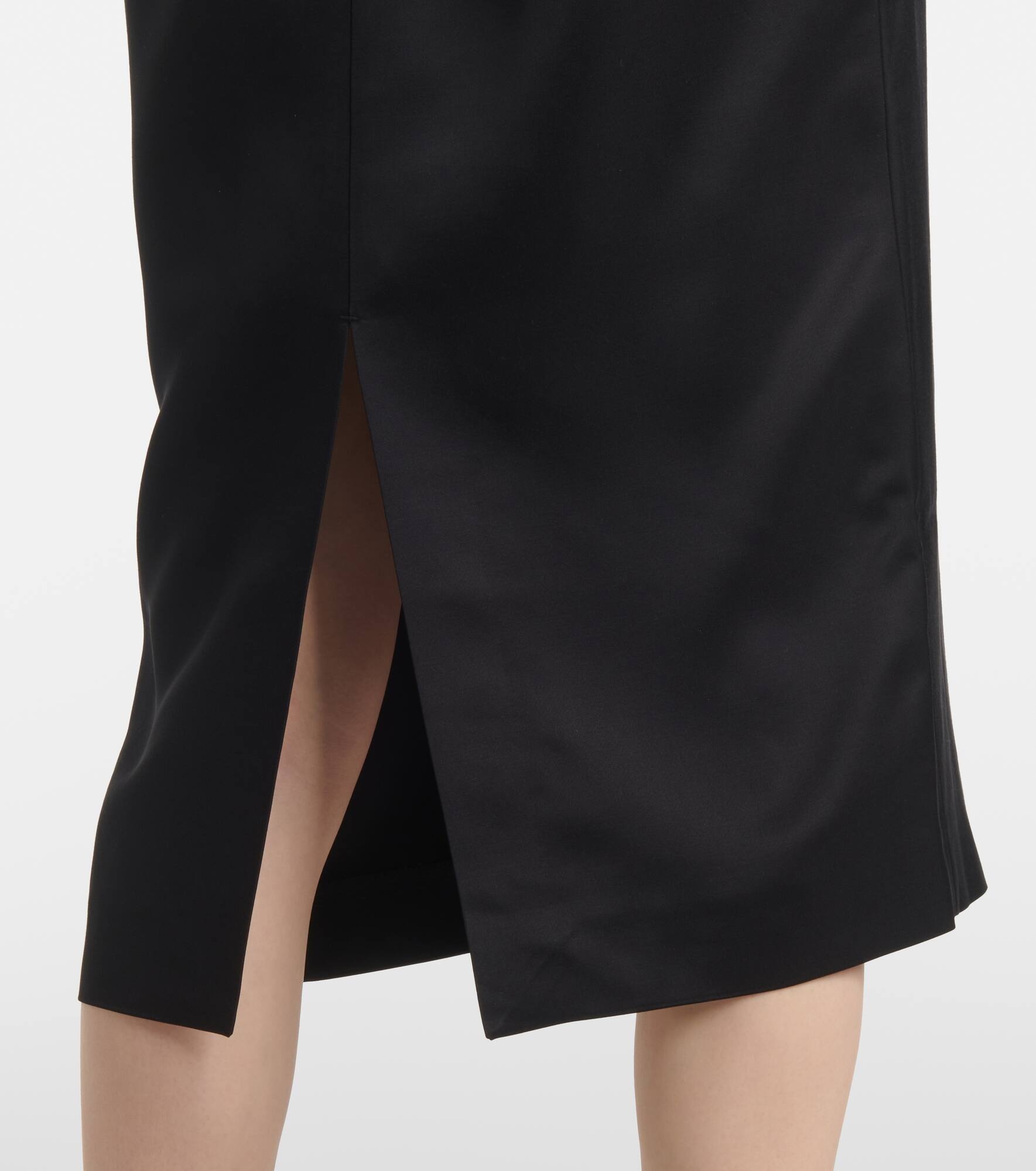 Satin midi dress - 5