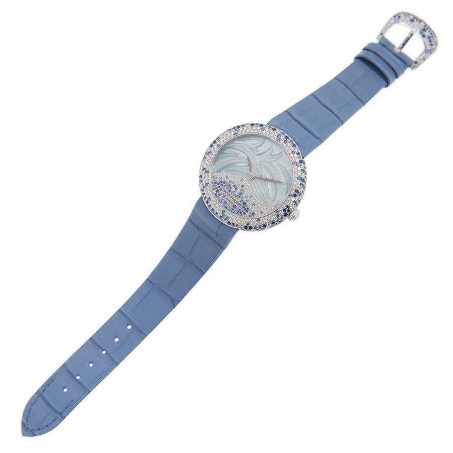 Patek Philippe Calatrava Automatic Mother of Pearl and Blue Sapphire Ladies Watch 4899-901G-001 - 3