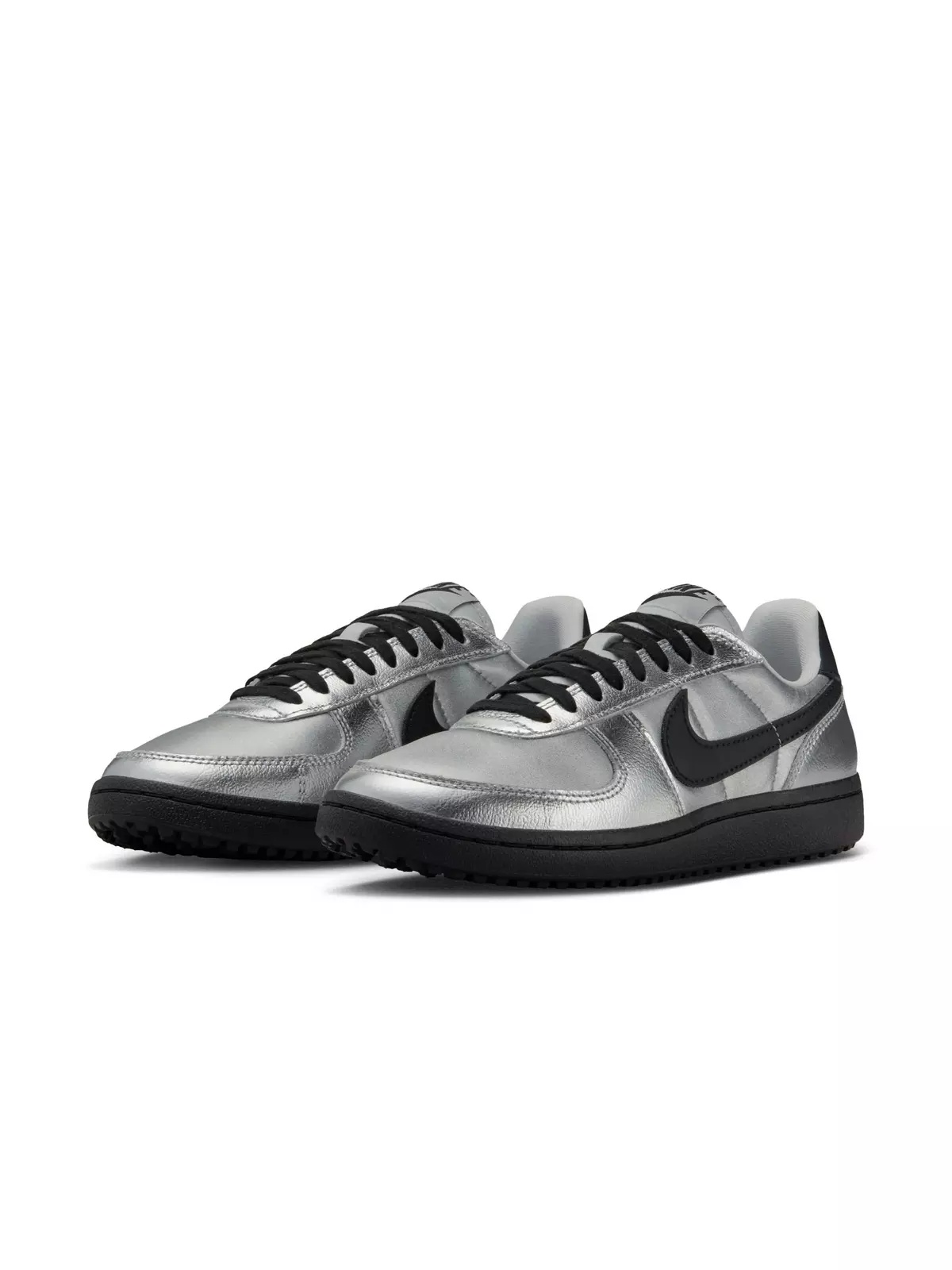 Field General "Metallic Silver/Black" Women's Shoe - 5