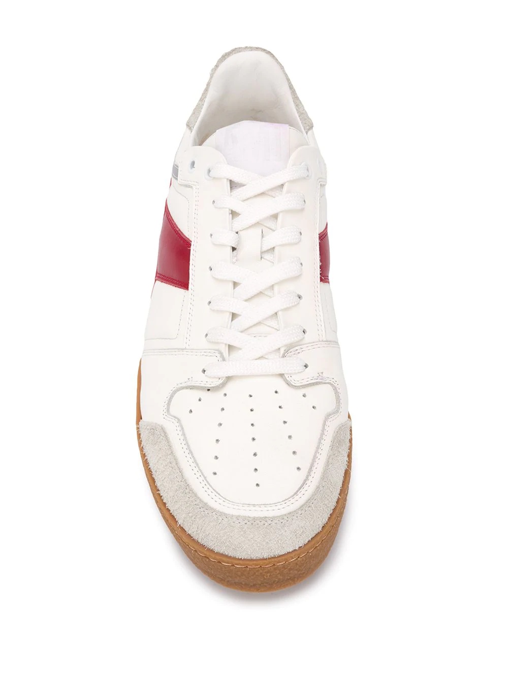 logo patch low-top sneakers - 4