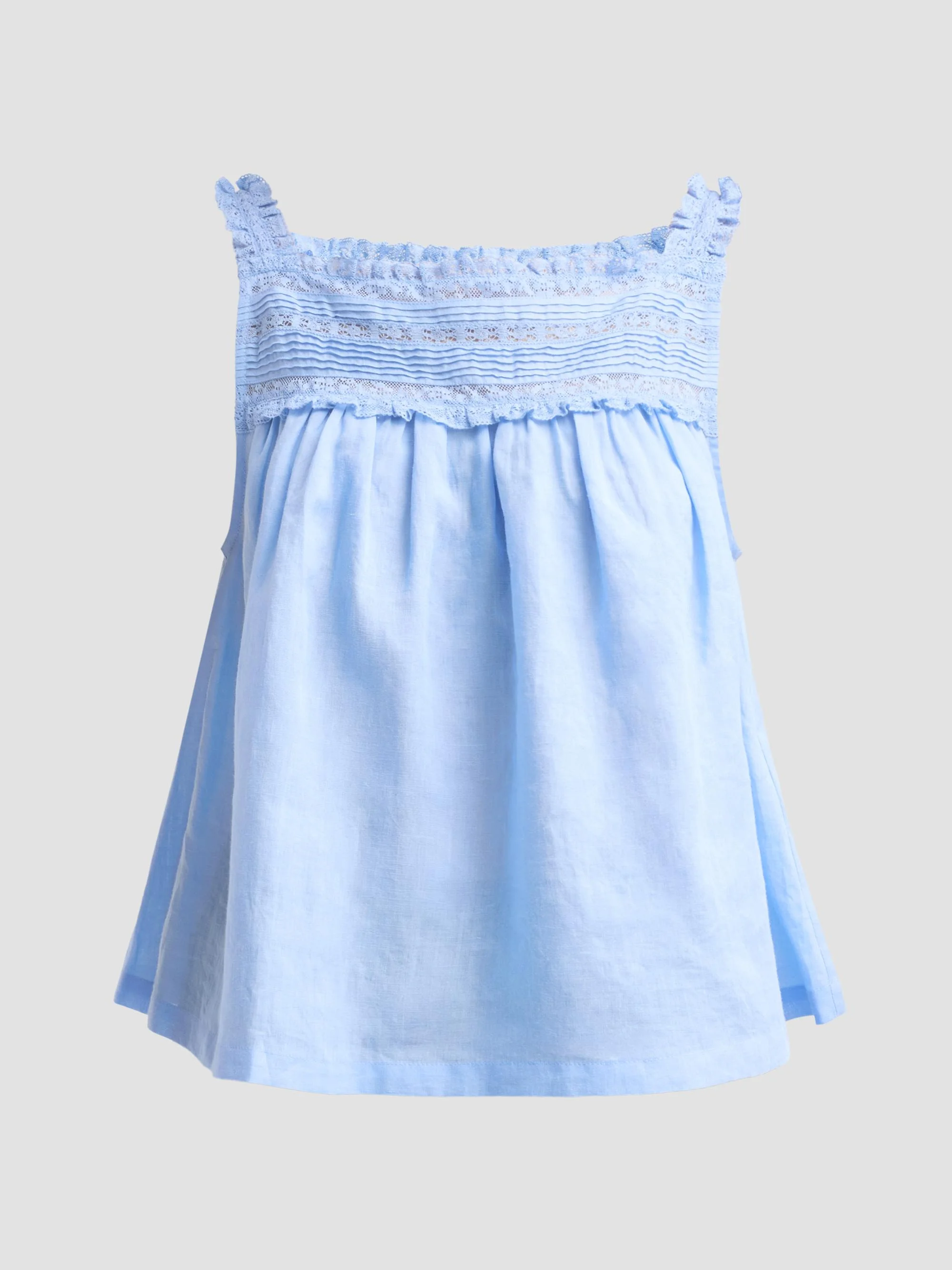 Women's Benita Pintuck & Lace Top - Bluejay - 1