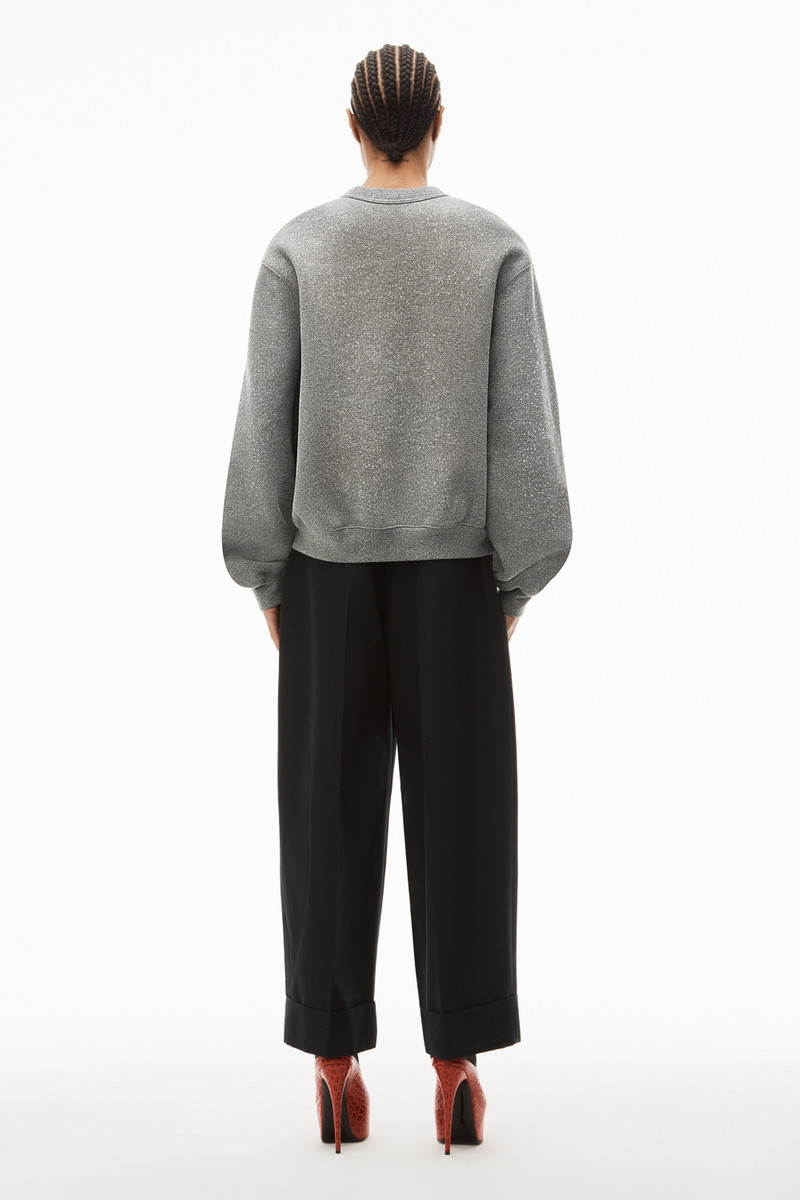 SWEATSHIRT IN GLITTER TERRY 4