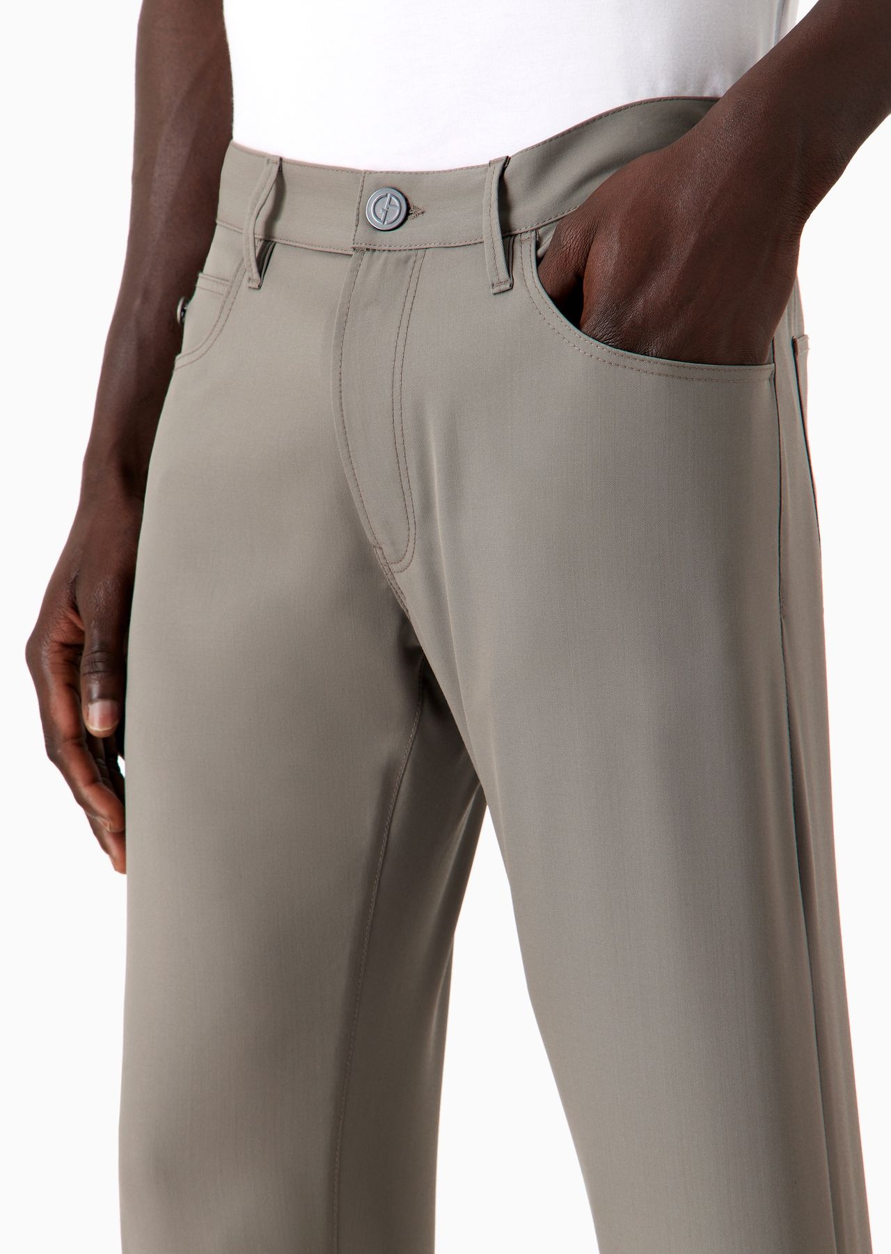Five-pocket, regular-fit, virgin-wool trousers - 5