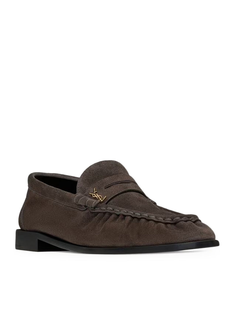 Saint Laurent Men Le Loafer Soft Suede Moccasins - 2