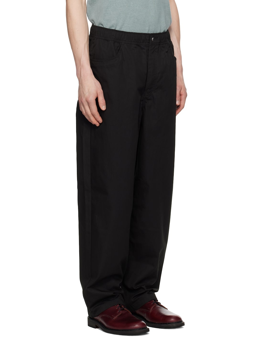 Black Ragnar Fine Broken Twill Trousers - 2