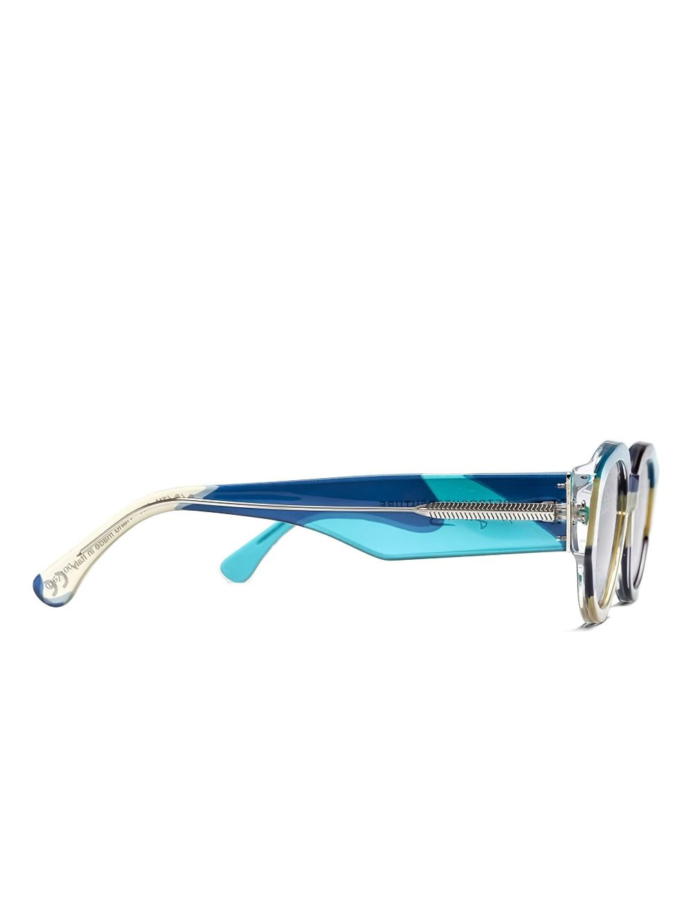 Drew Mama Andy Warhol Camouflage patchwork round sunglasses - 2