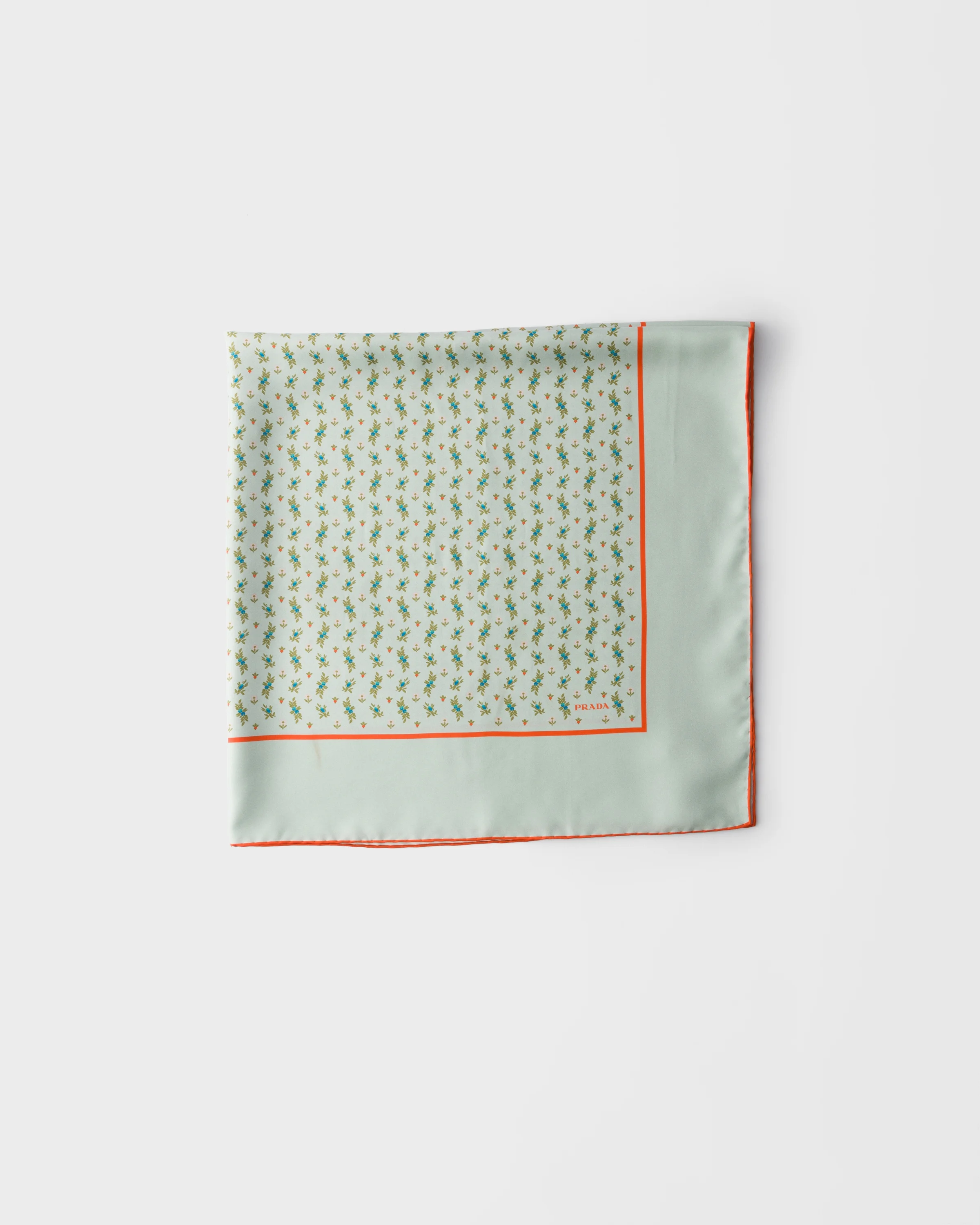 Printed twill scarf 90 - 1