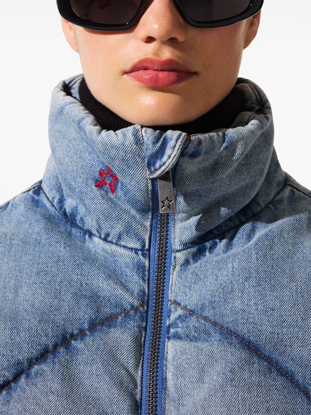 denim puffer jacket - 5