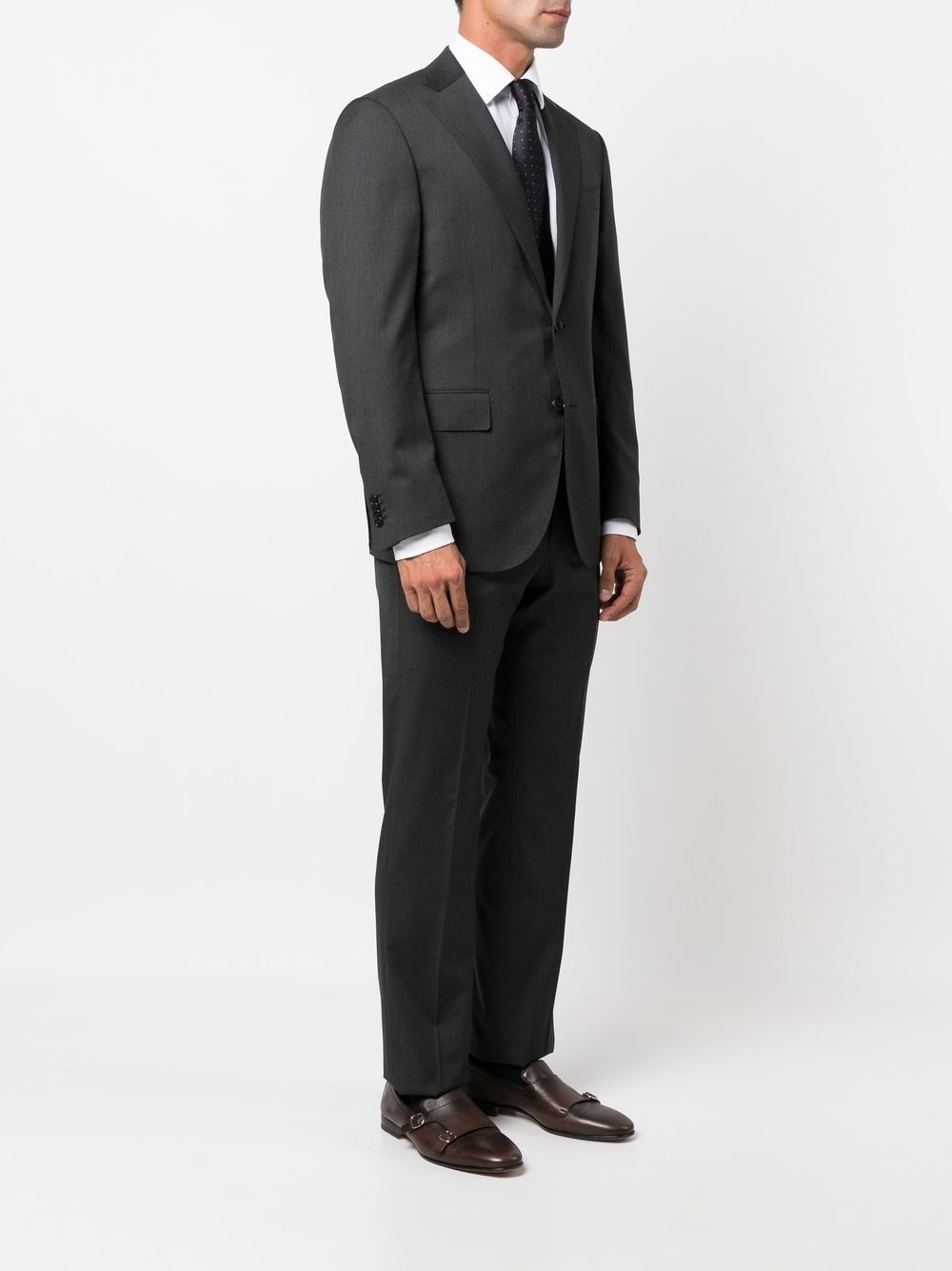 single-breasted virgin-wool suit - 3