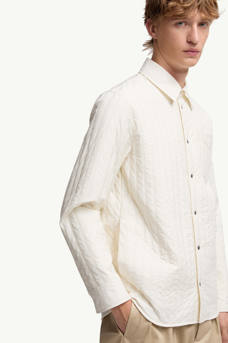 Vertical-Quilted Padded Shirt Jacket 6