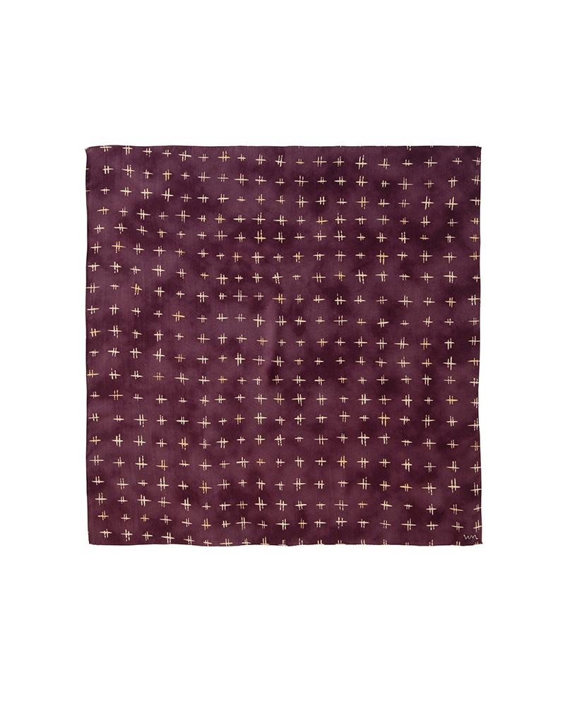 SILK SCARF PURPLE - 1