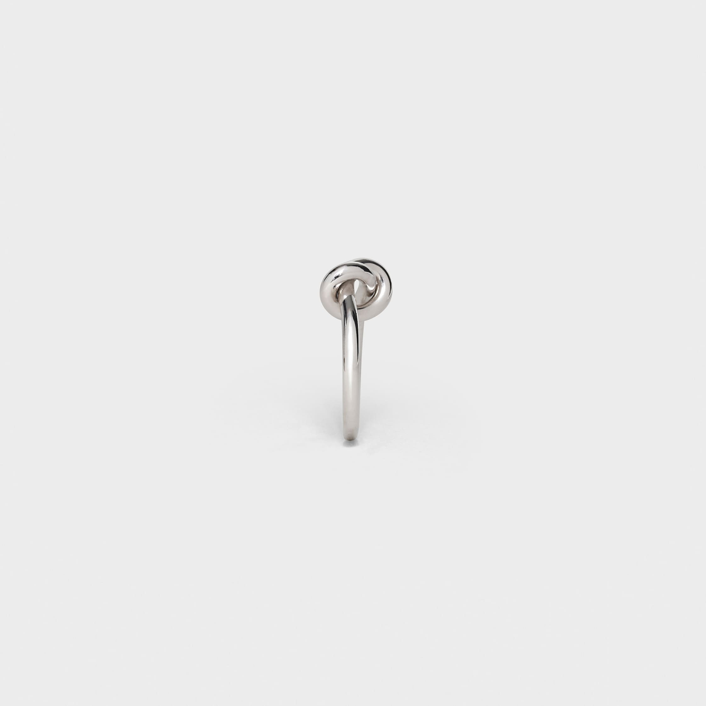 Knot Ring in Brass with Rhodium finish - 3