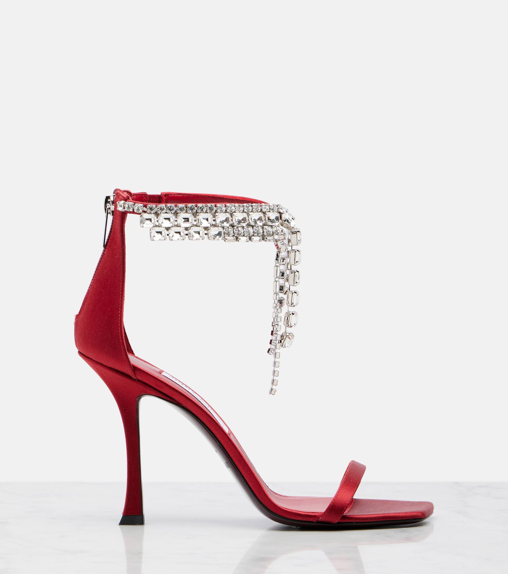 Verity 100 embellished satin sandals - 4