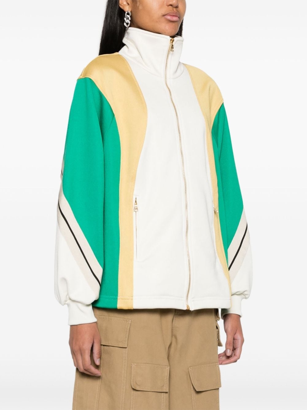 colour-block track jacket - 3