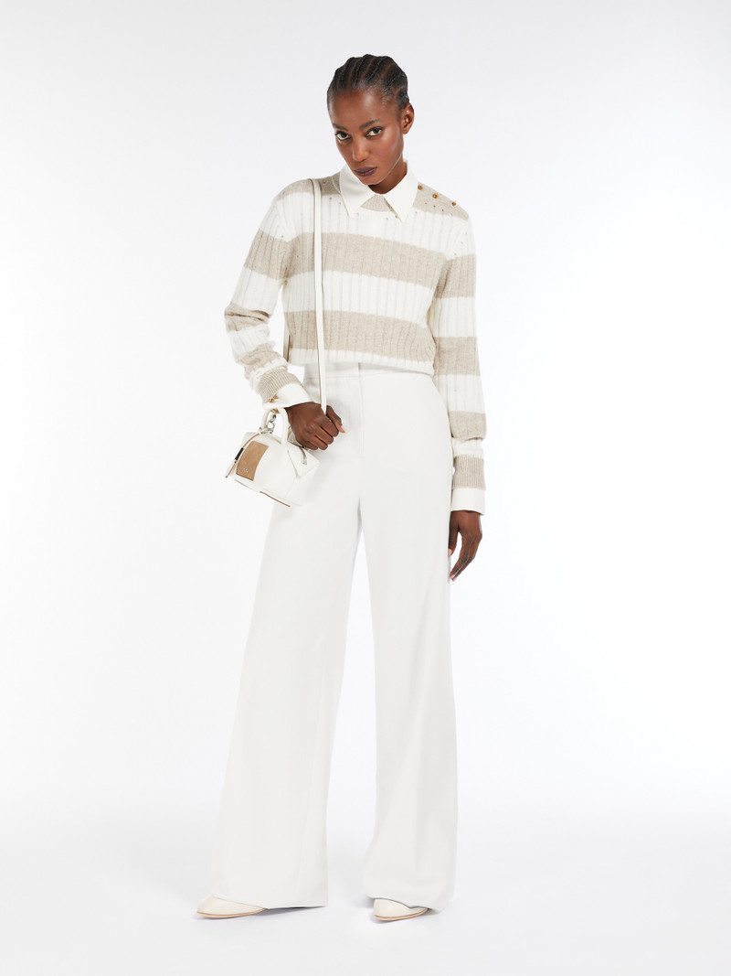 Max Mara ALFEO Wool and cashmere cropped jumper outlook