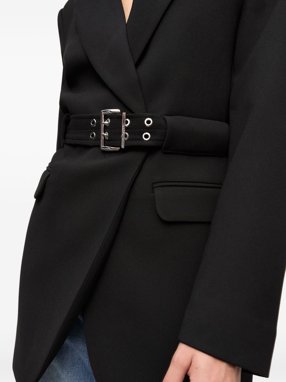 belted blazer - 6