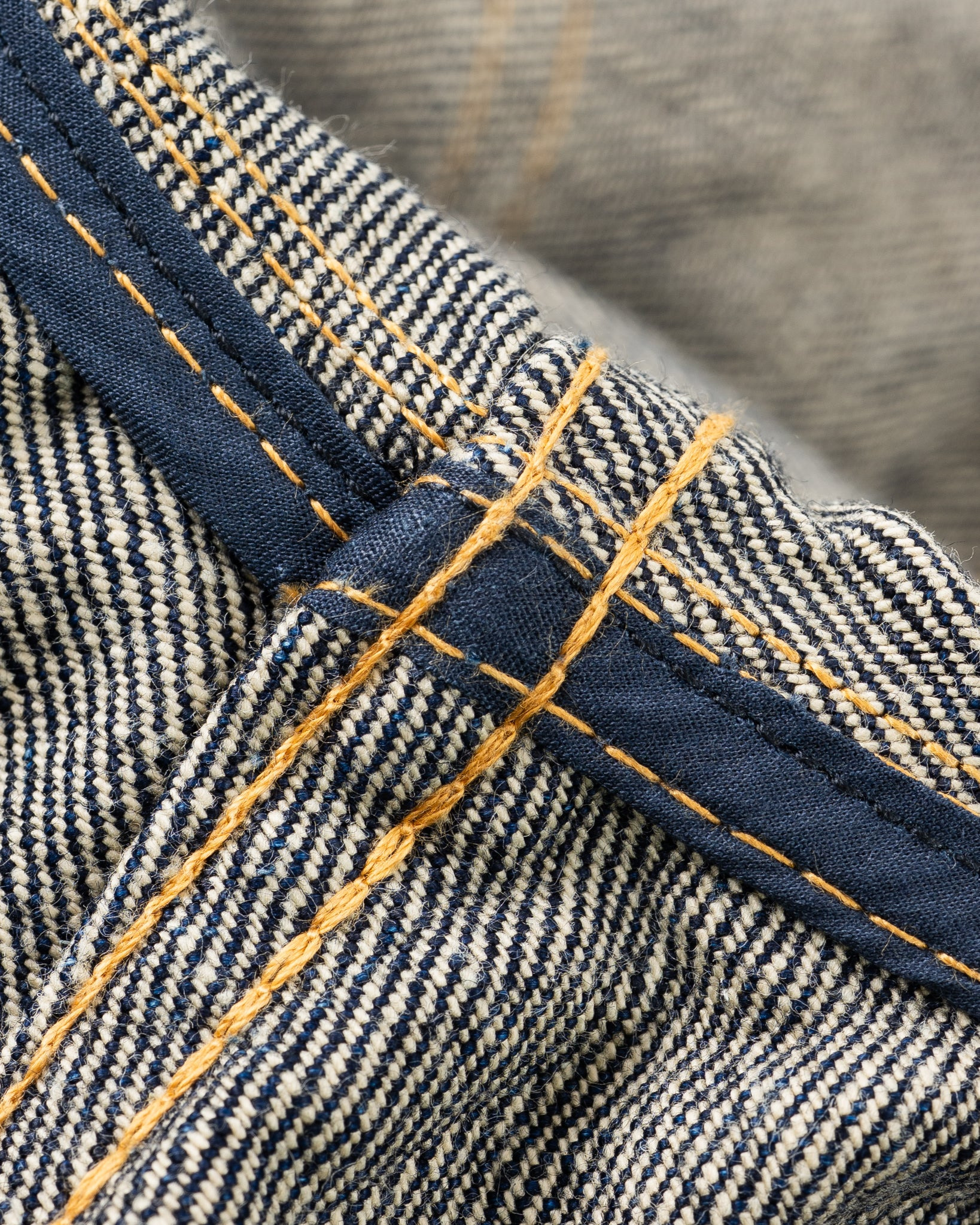 IHSH-292-IND 18oz Vintage Selvedge Denim CPO Shirt - Indigo - 17