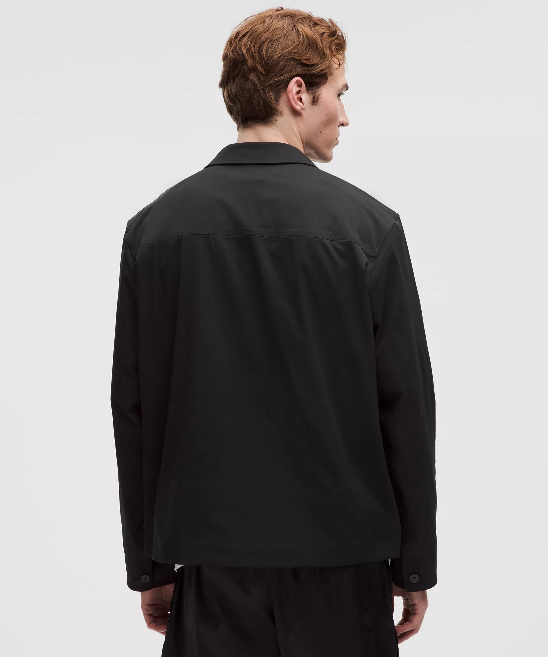Woven Button-Up Overshirt - 3