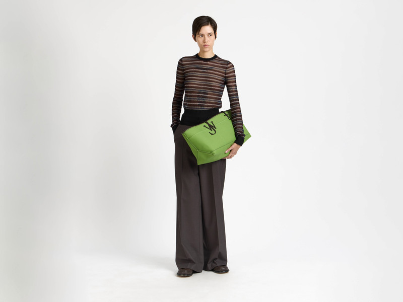 STRETCH ANCHOR CANVAS TOTE IN GREEN 3