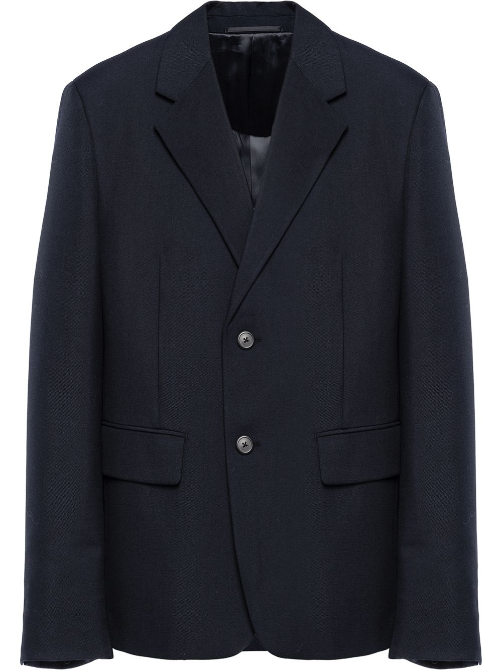 single-breasted wool blazer - 1