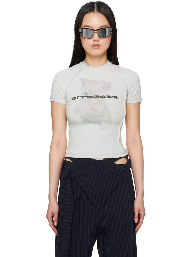 Gray Deconstructed T-shirt 1