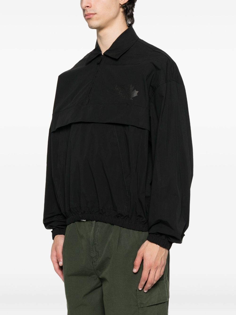 half-zip panelled sweatshirt - 3